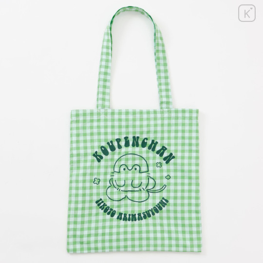 Japan Koupen-chan Tote Bag - Koupenchan : Gingham Check Green - 3