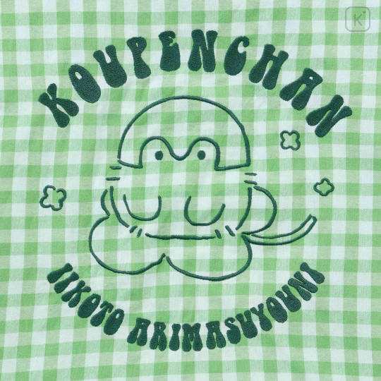 Japan Koupen-chan Tote Bag - Koupenchan : Gingham Check Green - 4