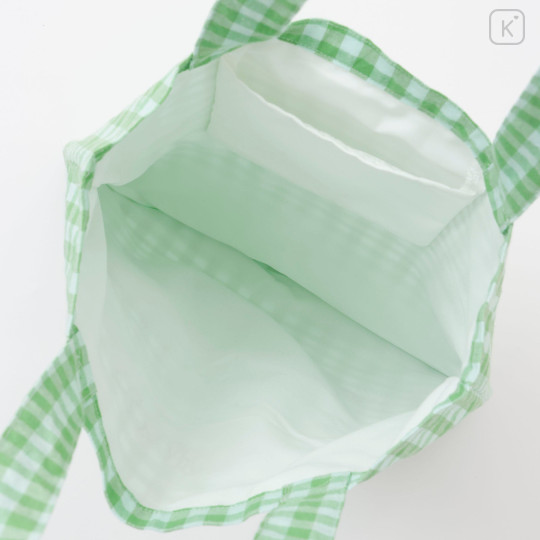 Japan Koupen-chan Tote Bag - Koupenchan : Gingham Check Green - 6