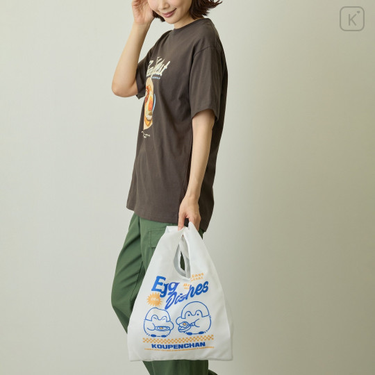 Japan Koupen-chan Eco Bag - Koupenchan : Egg Dishes White - 3