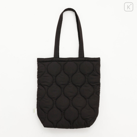Japan Koupen-chan Quilted Tote Bag - Koupenchan : Good Will Happen Black - 3