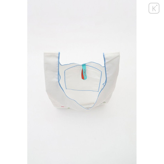 Japan Koupen-chan Embroidered Eco Bag - Koupenchan : Clover White - 7