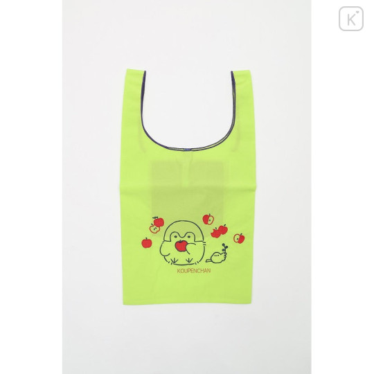Japan Koupen-chan Embroidered Eco Bag - Koupenchan : Apple Lime - 1