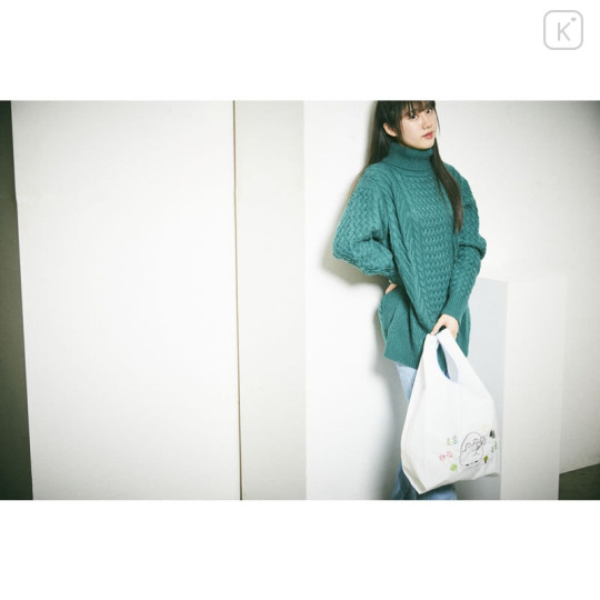 Japan Koupen-chan Embroidered Eco Bag - Koupenchan : Apple Lime - 2