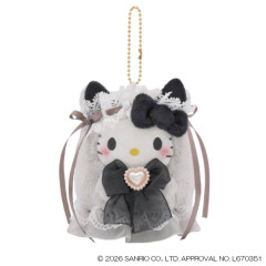 Japan Sanrio Mascot Keychain - Hello Kitty : Lolita Ghost Black