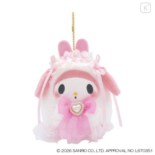 Japan Sanrio Mascot Keychain - My Melody : Lolita Ghost - 1