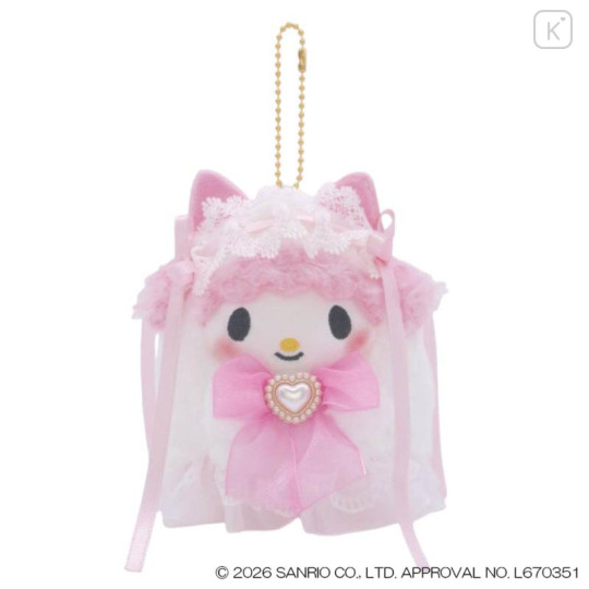 Japan Sanrio Mascot Keychain - My Sweet Piano : Lolita Ghost - 1