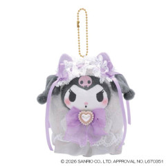 Japan Sanrio Mascot Keychain - Kuromi : Lolita Ghost
