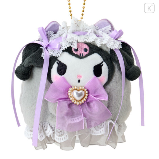 Japan Sanrio Mascot Keychain - Kuromi : Lolita Ghost - 2