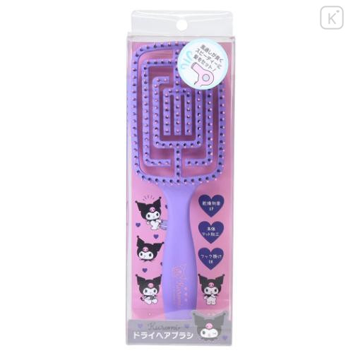 Japan Sanrio Dry Hair Brush - Kuromi - 5