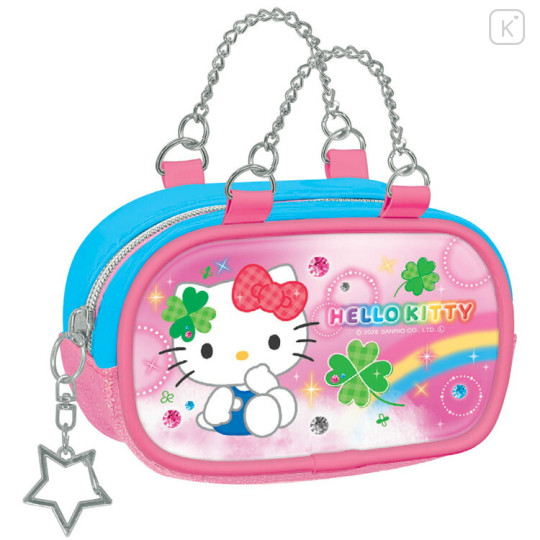 Japan Sanrio Enamel Pouch Keychain - Hello Kitty : Heisei Retro - 1