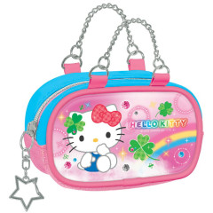 Japan Sanrio Enamel Pouch Keychain - Hello Kitty : Heisei Retro