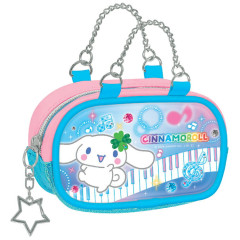 Japan Sanrio Enamel Pouch Keychain - Cinnamoroll : Heisei Retro