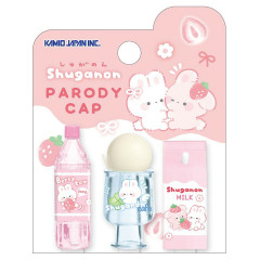 Japan Kamio Parody Pencil Cap Set - Shuganon Rabbit Strawberry Milk