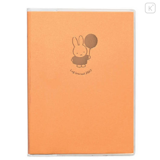 Japan Miffy Journal A6 Weekly Schedule Book - Miffy : Balloon Orange 2027 - 1