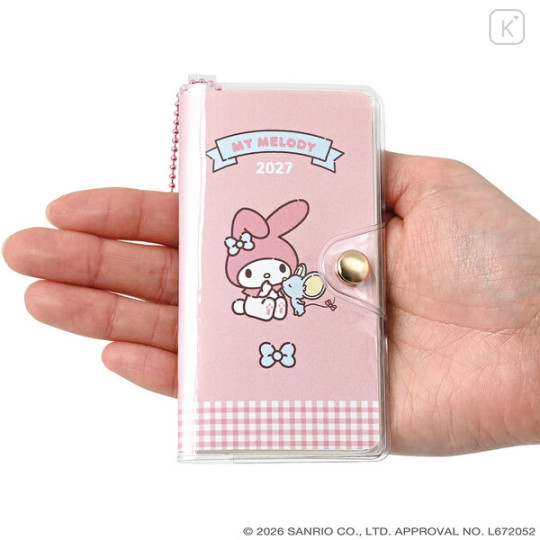 Japan Sanrio Mini Planner Monthly Schedule Book - My Melody : Friend 2027 - 2