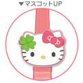 Japan Sanrio Long Hair Clip - Hello Kitty : Heisei Retro Clover - 2