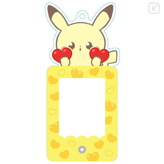 Japan Pokemon Photo Frame Keychain - Pikachu : Pokepeace Fans Love - 1