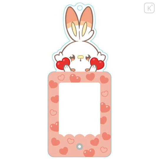 Japan Pokemon Photo Frame Keychain - Scorbunny : Pokepeace Fans Love - 1