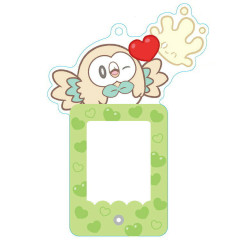 Japan Pokemon Photo Frame Keychain - Rowlet : Pokepeace Fans Love
