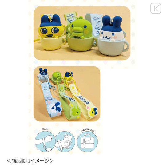 Japan Tamagotchi Hand Strap Phone Charm - Kuchipatchi Cup Figure - 2