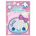 Japan Kamio Jewelry Deco Sticker - Pukupuku Awawa-chan : Heisei Retro Pink - 1