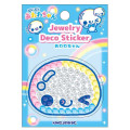 Japan Kamio Jewelry Deco Sticker - Pukupuku Awawa-chan : Heisei Retro Blue - 1