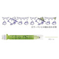 Japan Peanuts Kutsuwa Cruro Rolling Stamp Pen - Snoopy : Boy Scout Green - 2