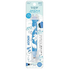 Japan Moomin Kutsuwa Cruro Rolling Stamp Pen - Moomintroll : Blue