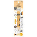 Japan Moomin Kutsuwa Cruro Rolling Stamp Pen - Moomintroll : Grumpy Orange - 1