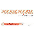 Japan Moomin Kutsuwa Cruro Rolling Stamp Pen - Little My : Red - 2