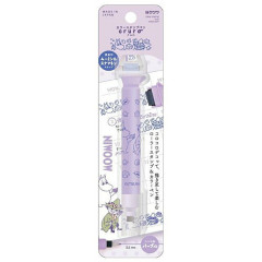 Japan Moomin Kutsuwa Cruro Rolling Stamp Pen - Moomintroll & Snufkin : Purple
