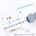 Japan Kutsuwa Cruro Rolling Stamp Pen - Right Arrow Smoky Blue - 3