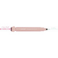Japan Kutsuwa Cruro Rolling Stamp Pen - Party Flag Desert Pink - 4
