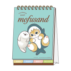 Japan Mofusand Desk Calendar - Shark Neko Cat Meow : 2027