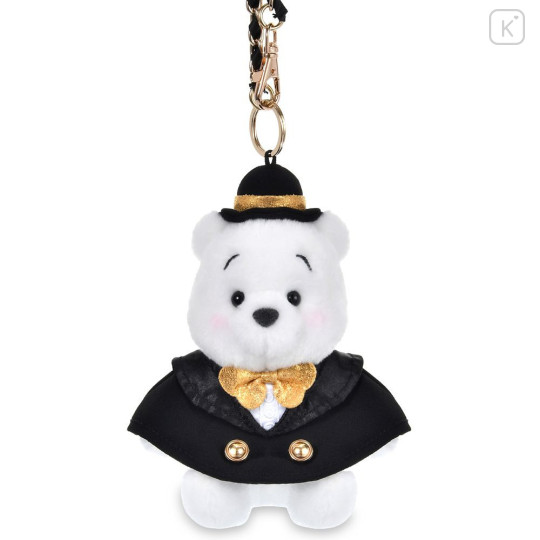 Japan Disney Store Plush Keychain - Pooh : Kuronohi Black Day - 1