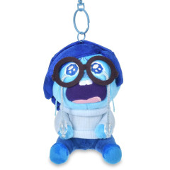 Japan Disney Store Plush Keychain - Sadness : Cry and Wail