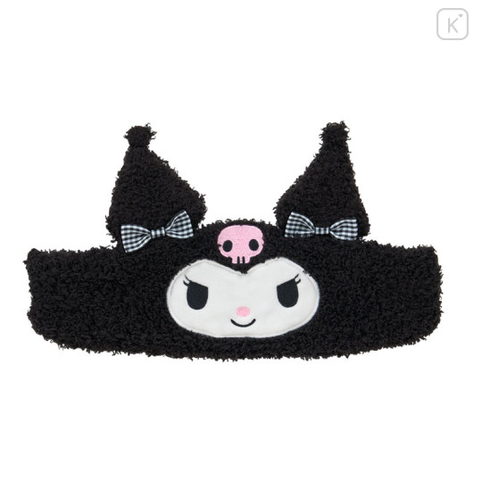 Japan Sanrio Original Face-Shaped Hairband - Kuromi - 1