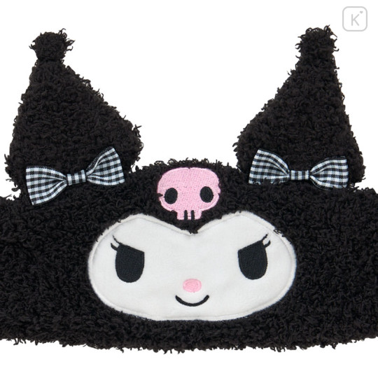 Japan Sanrio Original Face-Shaped Hairband - Kuromi - 2