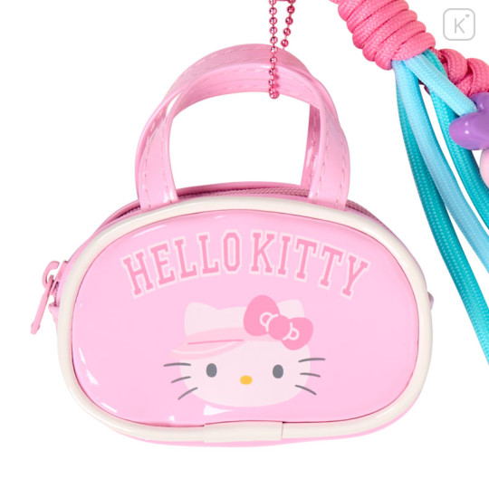 Japan Sanrio Original Mini Boston-Style Pouch Bag Charm - Hello Kitty : Sanrio Girls's Tennis Club - 2