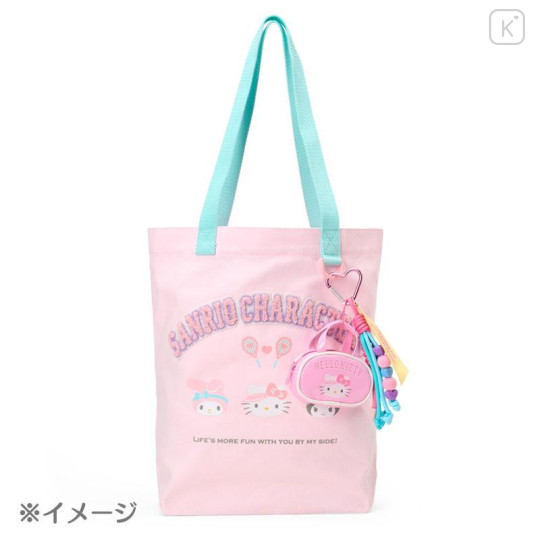 Japan Sanrio Original Mini Boston-Style Pouch Bag Charm - Hello Kitty : Sanrio Girls's Tennis Club - 4