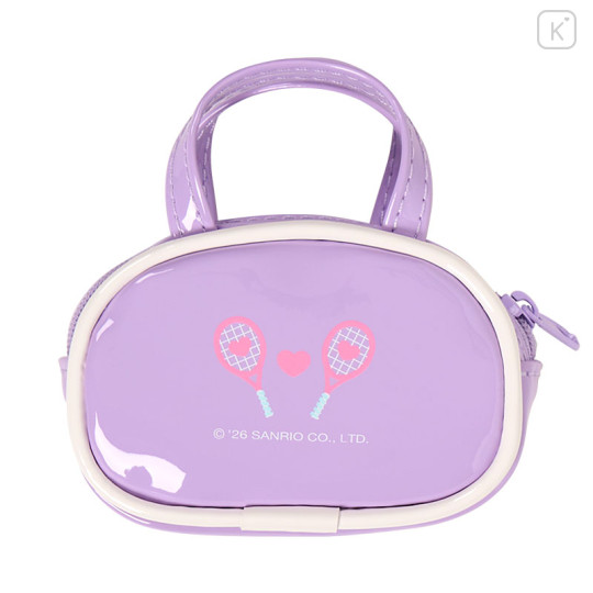 Japan Sanrio Original Mini Boston-Style Pouch Bag Charm - Kuromi : Sanrio Girls's Tennis Club - 3