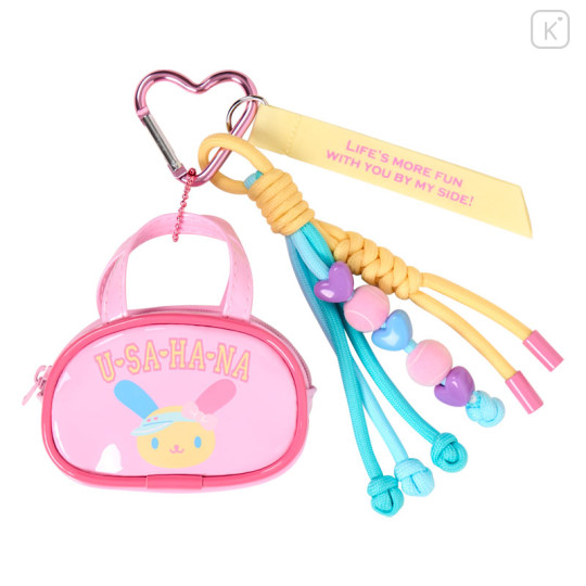 Japan Sanrio Original Mini Boston-Style Pouch Bag Charm - Usahana : Sanrio Girls's Tennis Club - 1