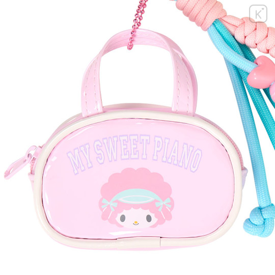 Japan Sanrio Original Mini Boston-Style Pouch Bag Charm - My Sweet Piano : Sanrio Girls's Tennis Club - 2