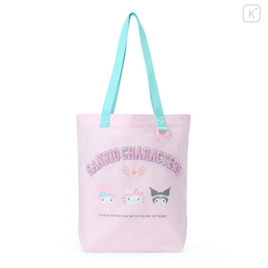 Japan Sanrio Original Tote Bag - Hello Kitty & Kuromi & My Melody : Sanrio Girls's Tennis Club - 1