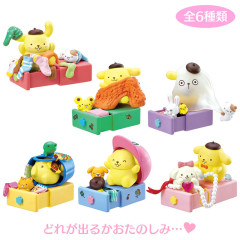 Japan Sanrio Re-Ment Miniature Figure Full Set - Pompompurin : Get ready with Me What should I wear today?