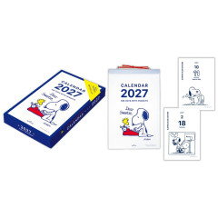 Japan Peanuts Daily Desk Calendar - Snoopy : 2027 Hallmark 365 Days Navy