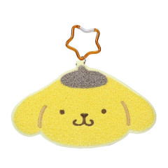 Japan Sanrio Big Sagara Embroidery Bag Charm Keychain - Pompompurin : Face Smile