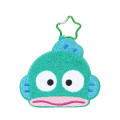 Japan Sanrio Big Sagara Embroidery Bag Charm Keychain - Hangyodon : Face Smile - 1
