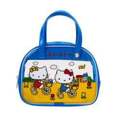 Japan Sanrio Boston Bag Style Pouch - Hello Kitty & Mimmy